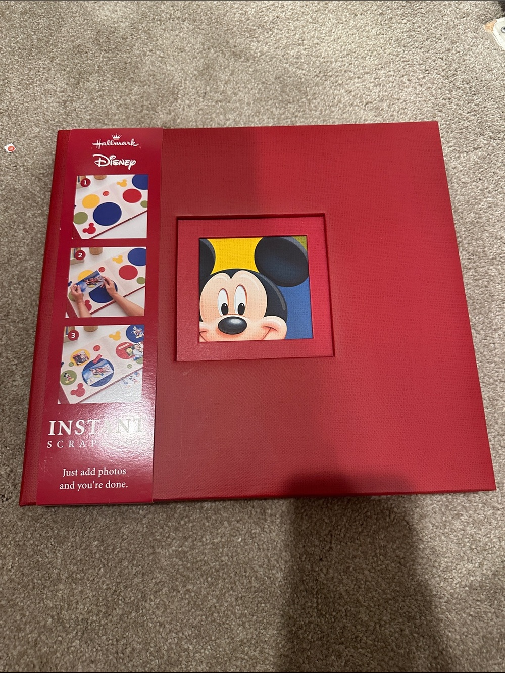 Hallmark Red Mickey Mouse Instant Scrapbook
